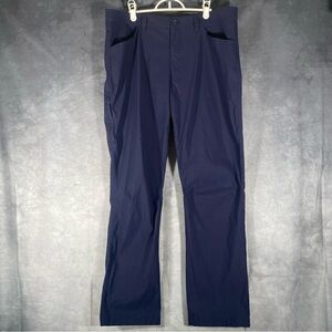 Eddie Bauer Tech Pants Mens 38x32 Navy‎ Stretch Hiking Travel Outdoor Casual